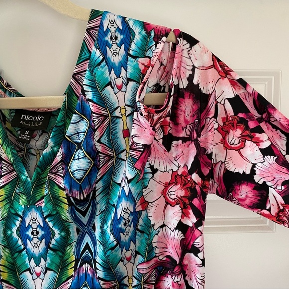 Nicole by Nicole Miller Cold Shoulder Sheath Dress - Size Medium - EUC - Picture 4 of 9